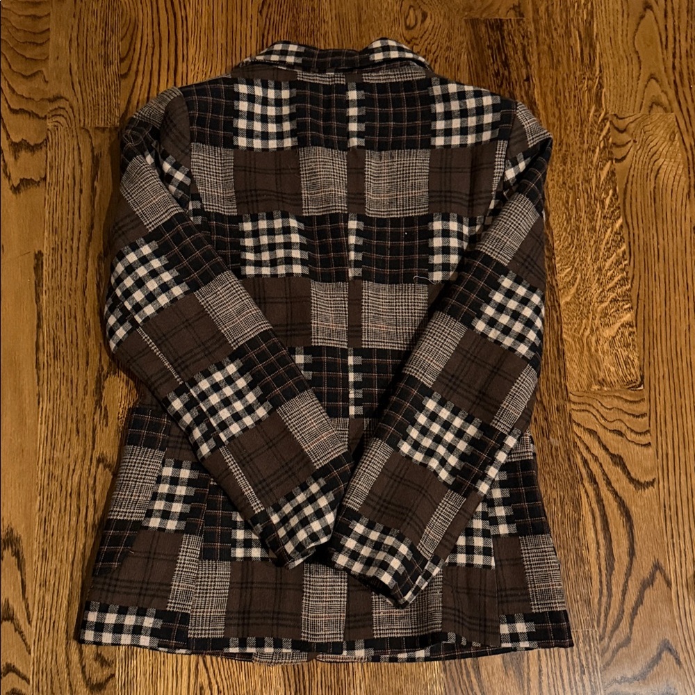 White Birch black label Checkered patchwork Blaze… - image 14
